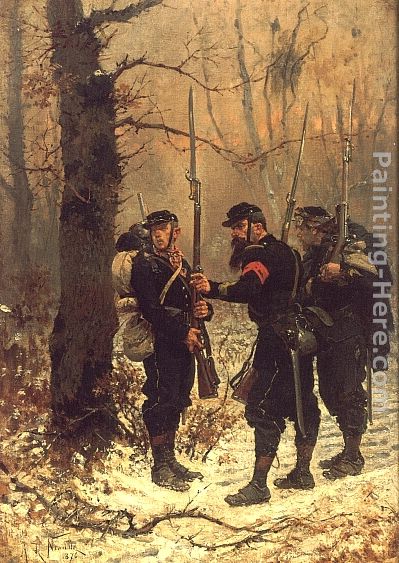 The Post of Danger painting - Alphonse de Neuville The Post of Danger art painting